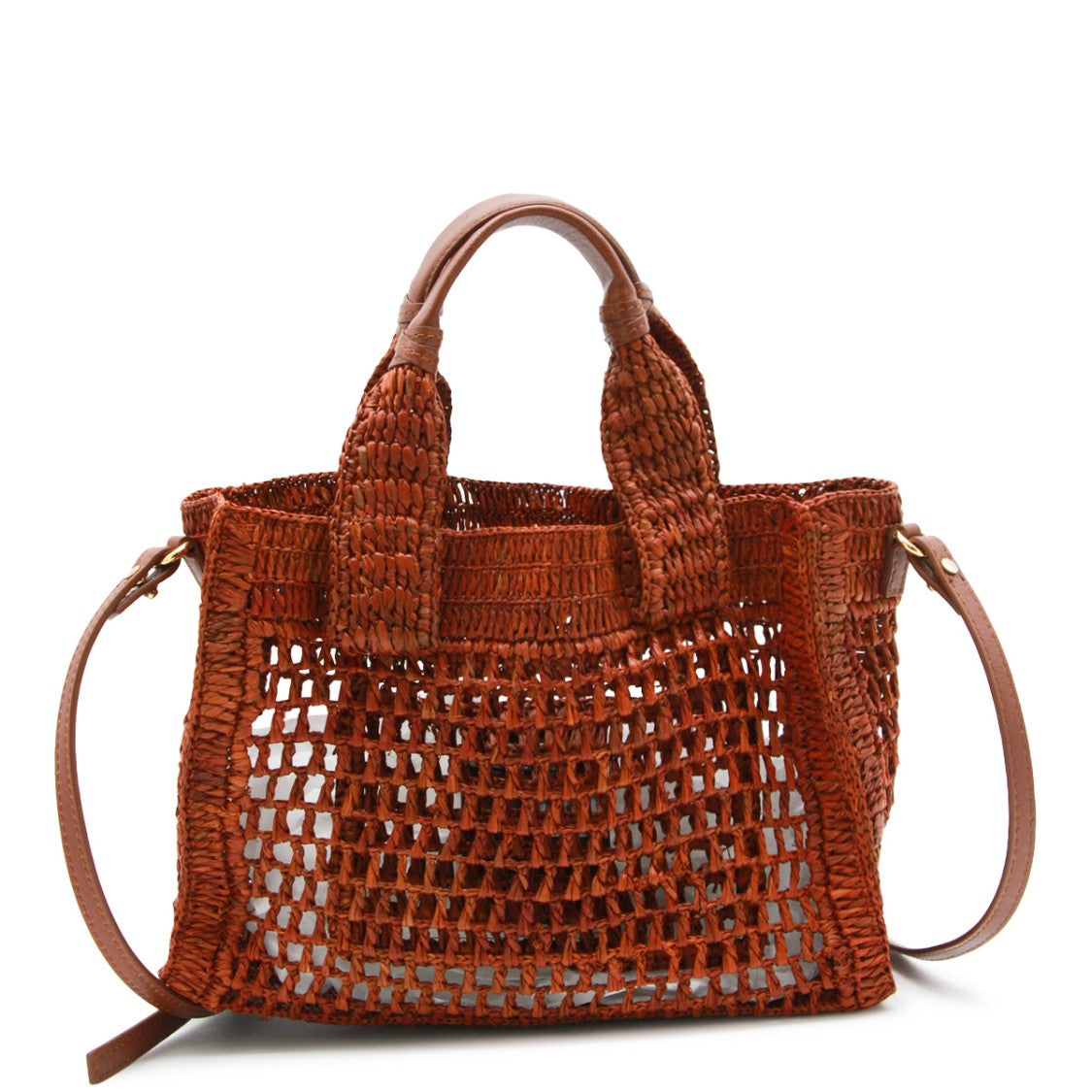 Chloé Summer Banana Top Handle Bag With Woven Design