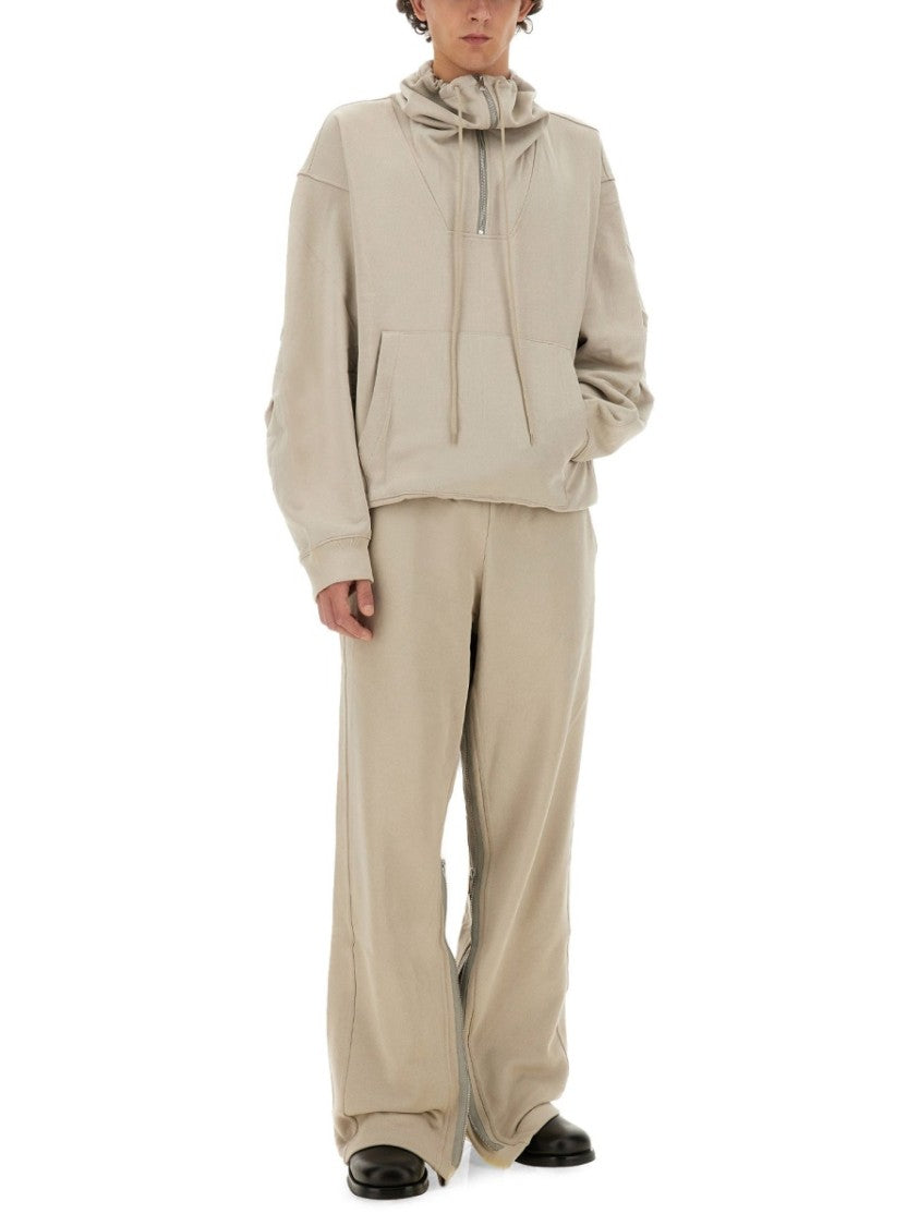 Helmut Lang Half-Zip Sweatshirt With High Collar