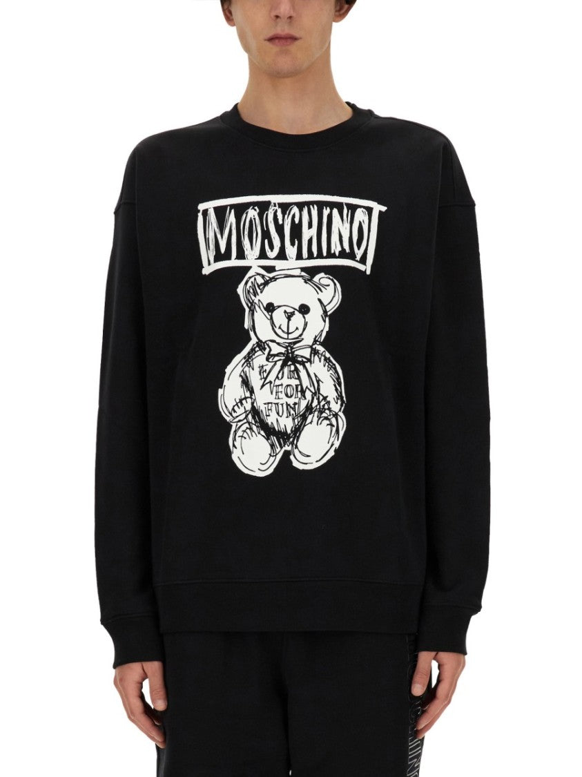 Moschino Playful Teddy Bear Graphic Sweatshirt