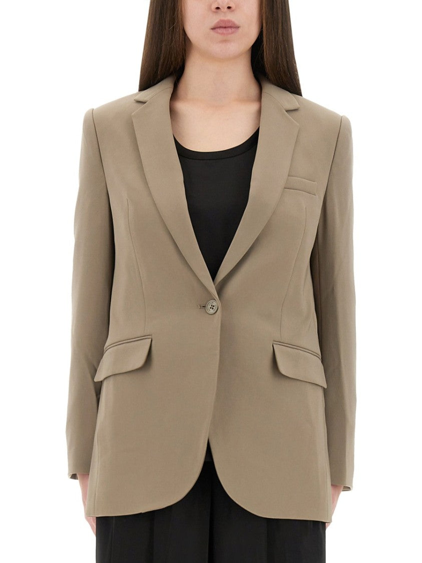 Michael Michael Kors Slim-Fit Crepe Blazer With Notched Lapels