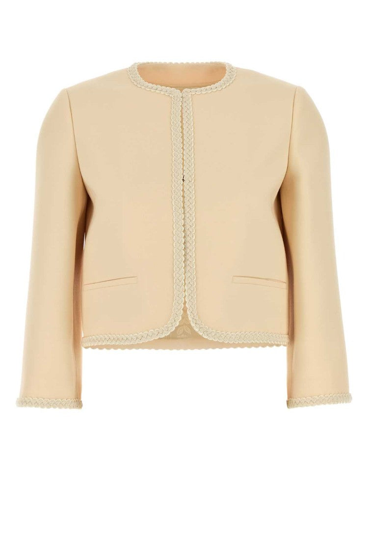 Valentino Garavani Cream Crepe Couture Blazer