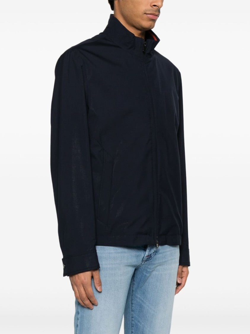 Paul & Shark Navy Blue Jacket With Two-Way Zip