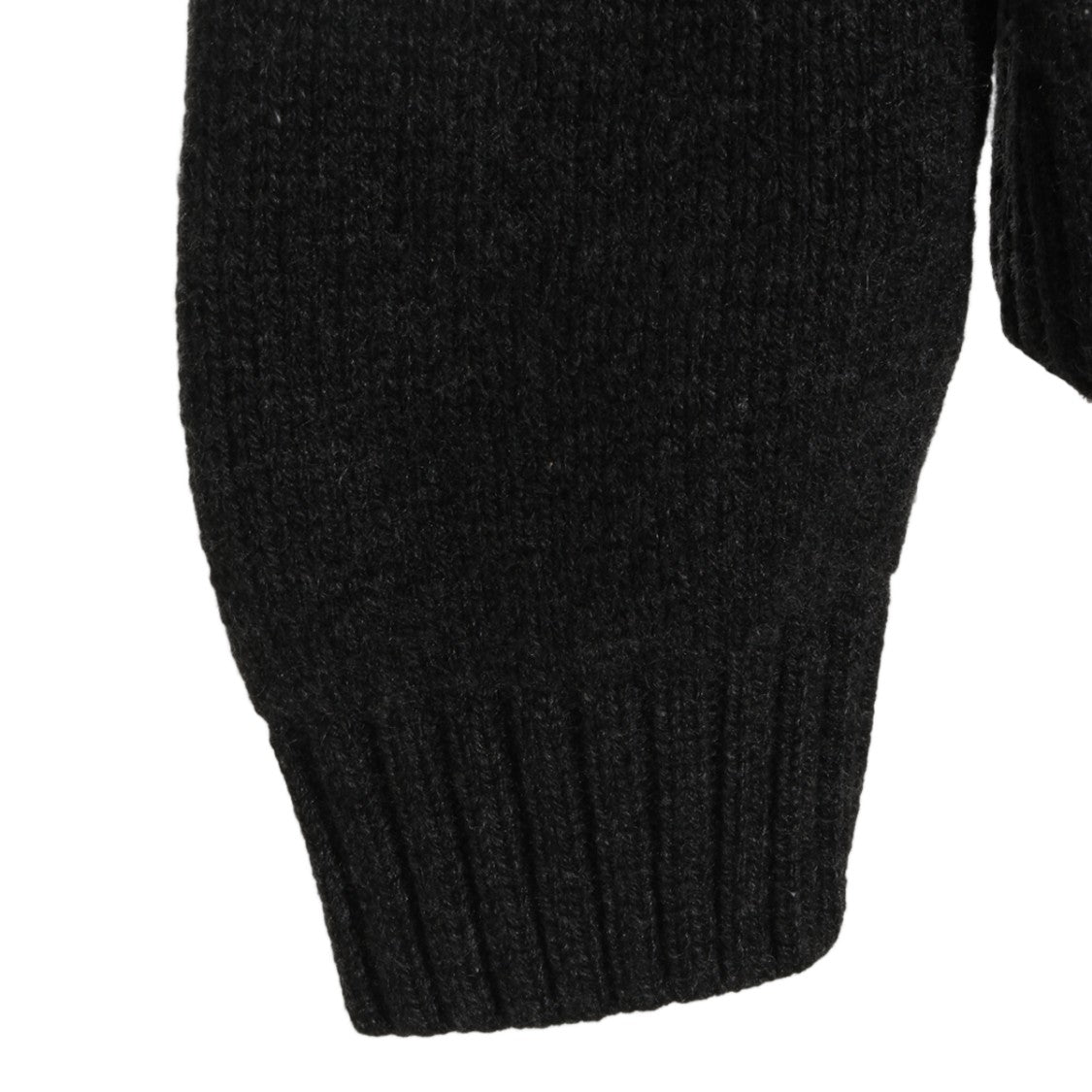 Tom Ford Black Knitted Sweater With Ribbed Collar