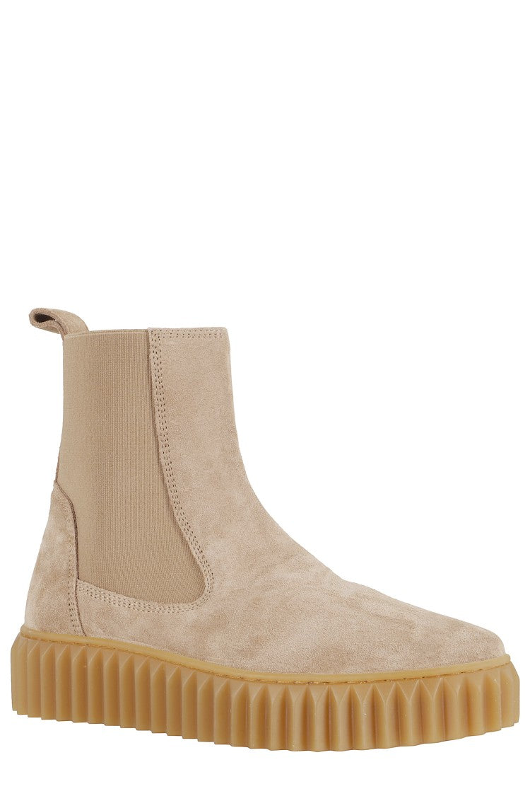Voile Blanche Ankle Boots In Smooth Suede