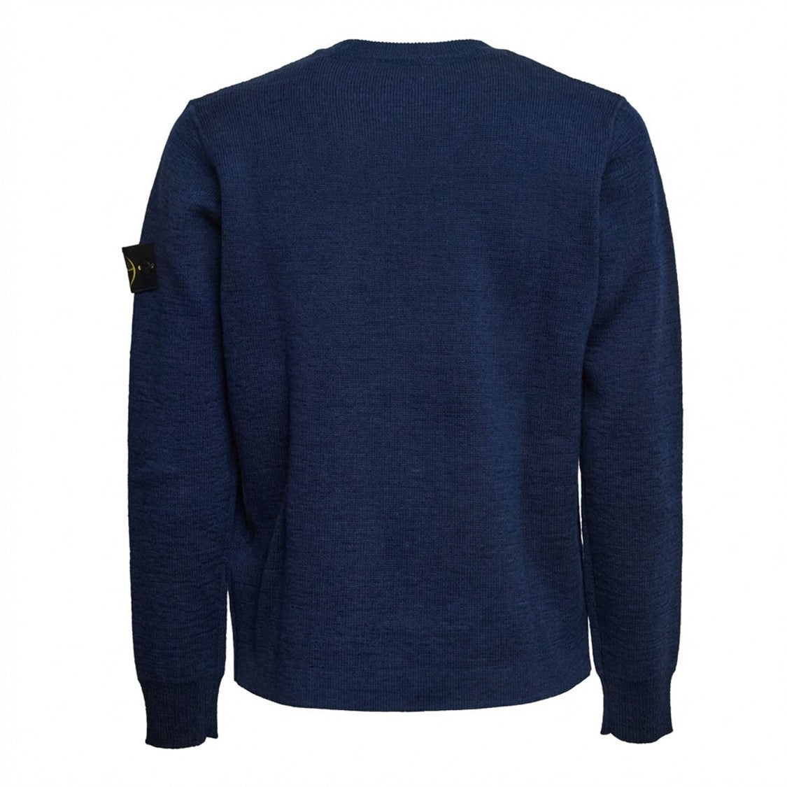 Stone Island Rubberised Rws Wool Blend Crewneck Sweater