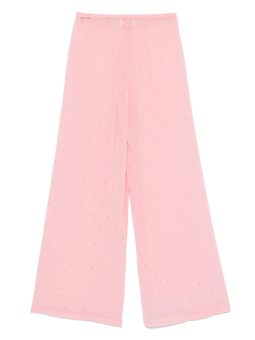 Mc2 Saint Barth Wide-Leg Pants In Soft Pink