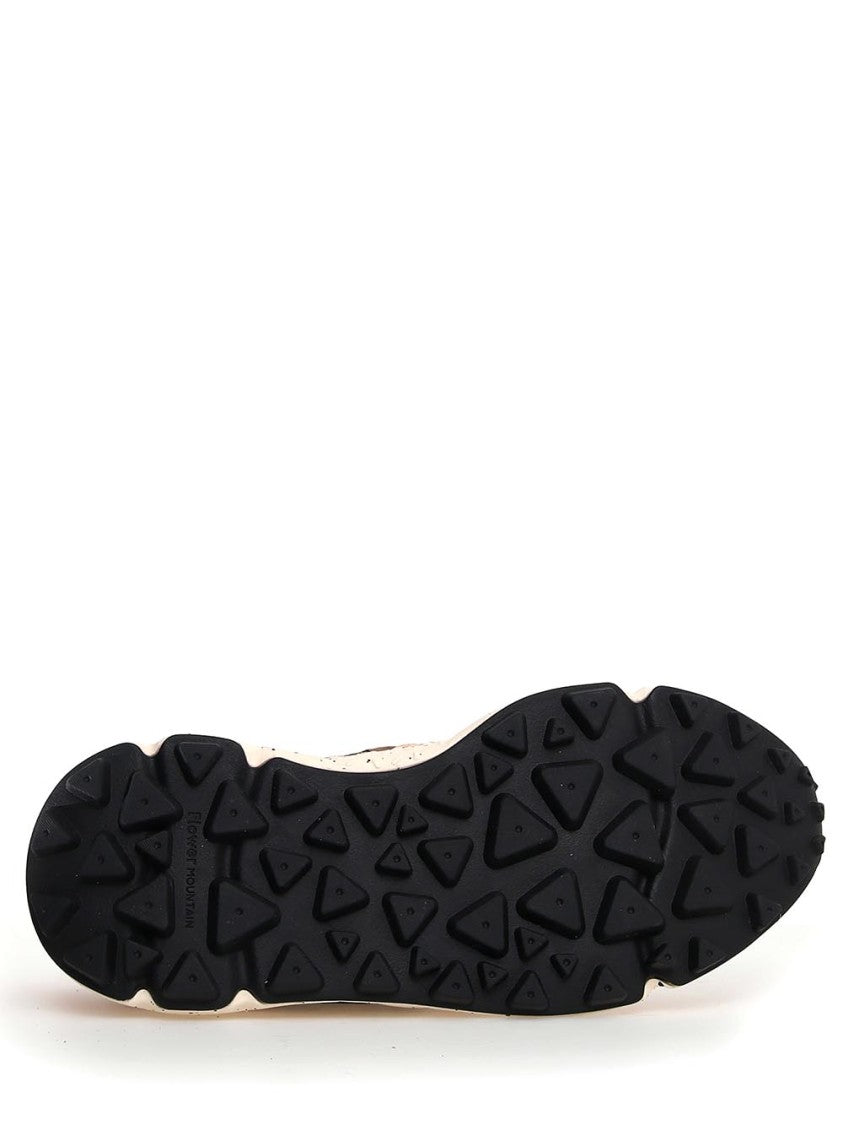Flower Mountain Leopard Print Sneakers With Speckled Sole