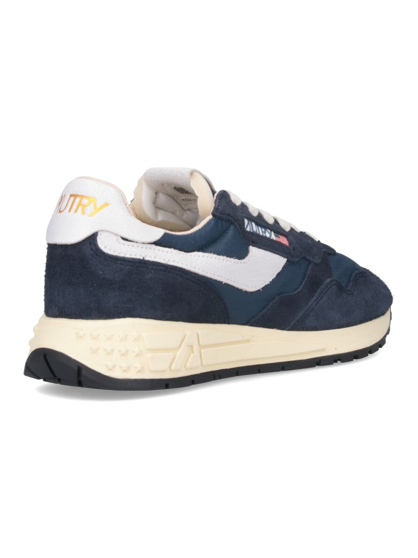 Autry Blue Reelwind Low Nylon Sneakers