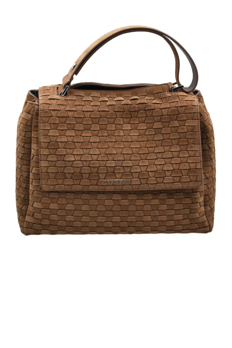 Orciani Cocoa Elegant Chic Versatile Daily Handbag