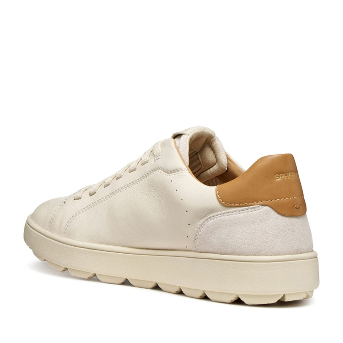Geox Spherica Ecub-1 B Beige Minimalist Sneakers