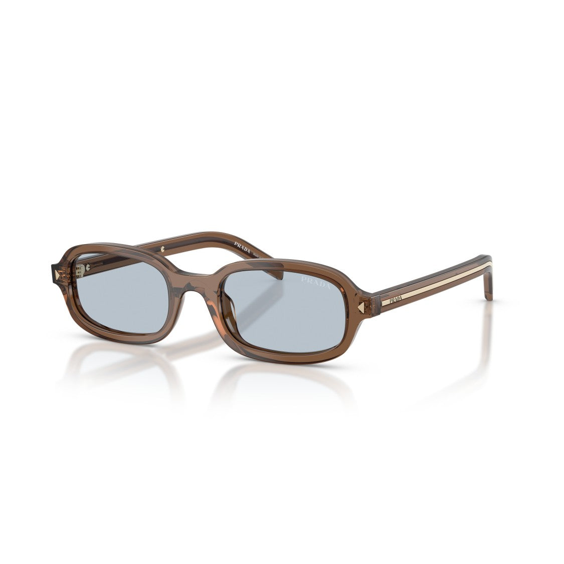 Prada 0Pr D06s Translucent Acetate Sunglasses With Grey Lenses