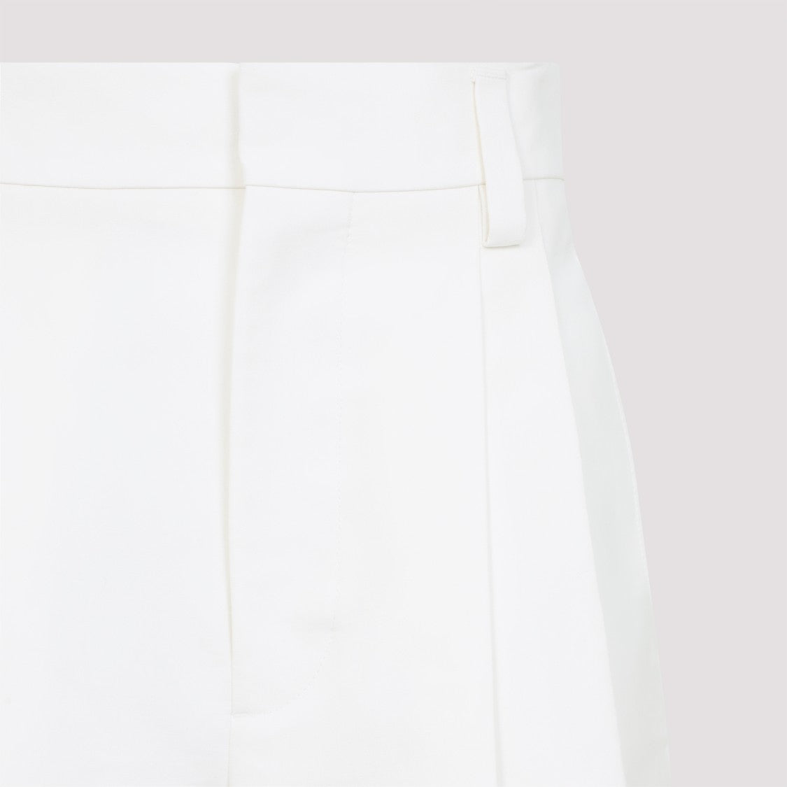 Carven White Cotton Bermuda Shorts
