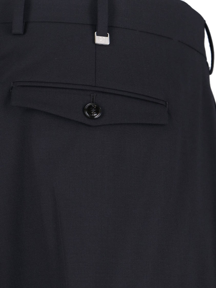 Pt Torino Tailored Straight-Leg Trousers With Minimalist Design