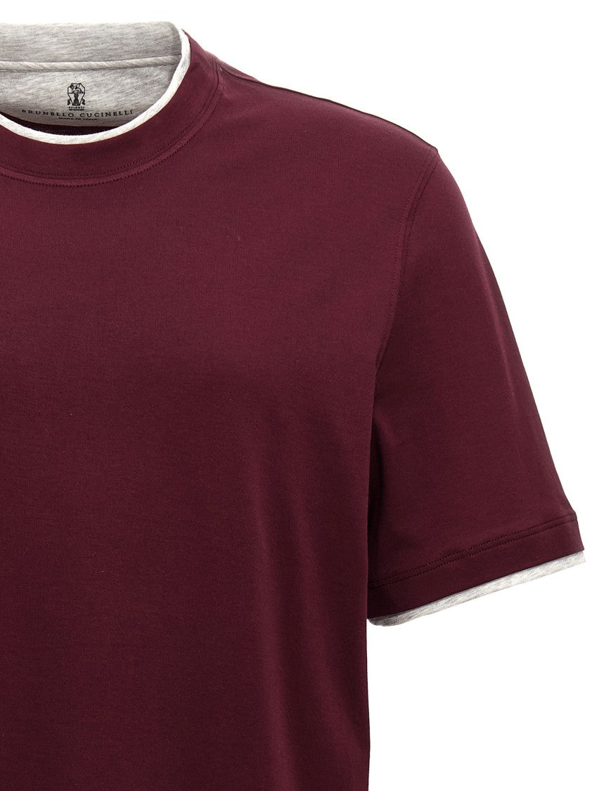 Brunello Cucinelli Double Layer T-Shirt