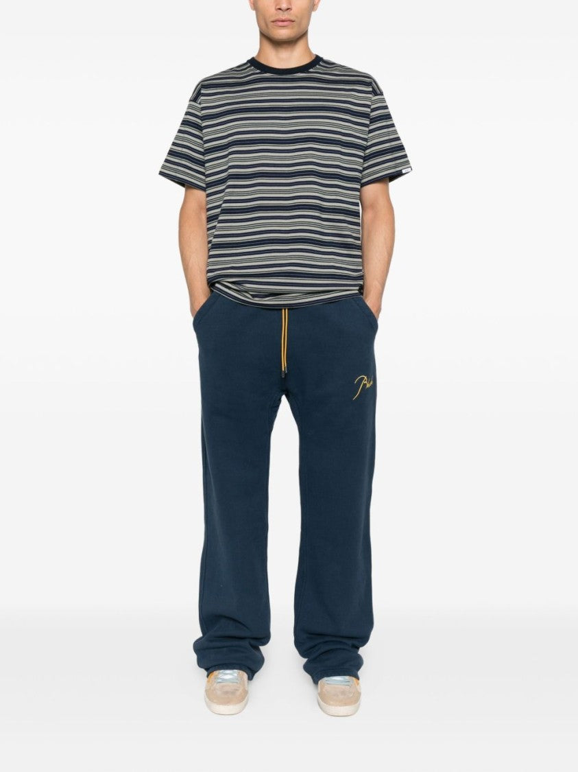 Rhude Straight Leg Cotton Trousers