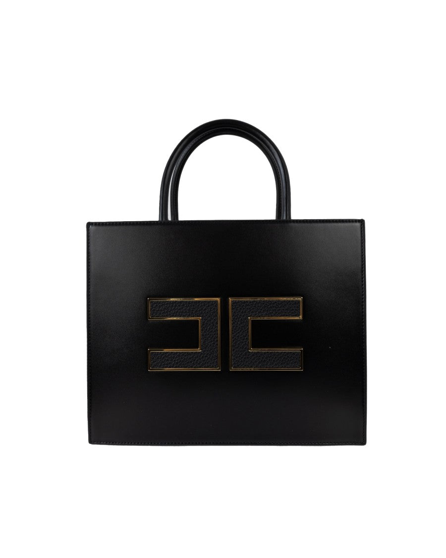 Elisabetta Franchi Large Black Tote Bag
