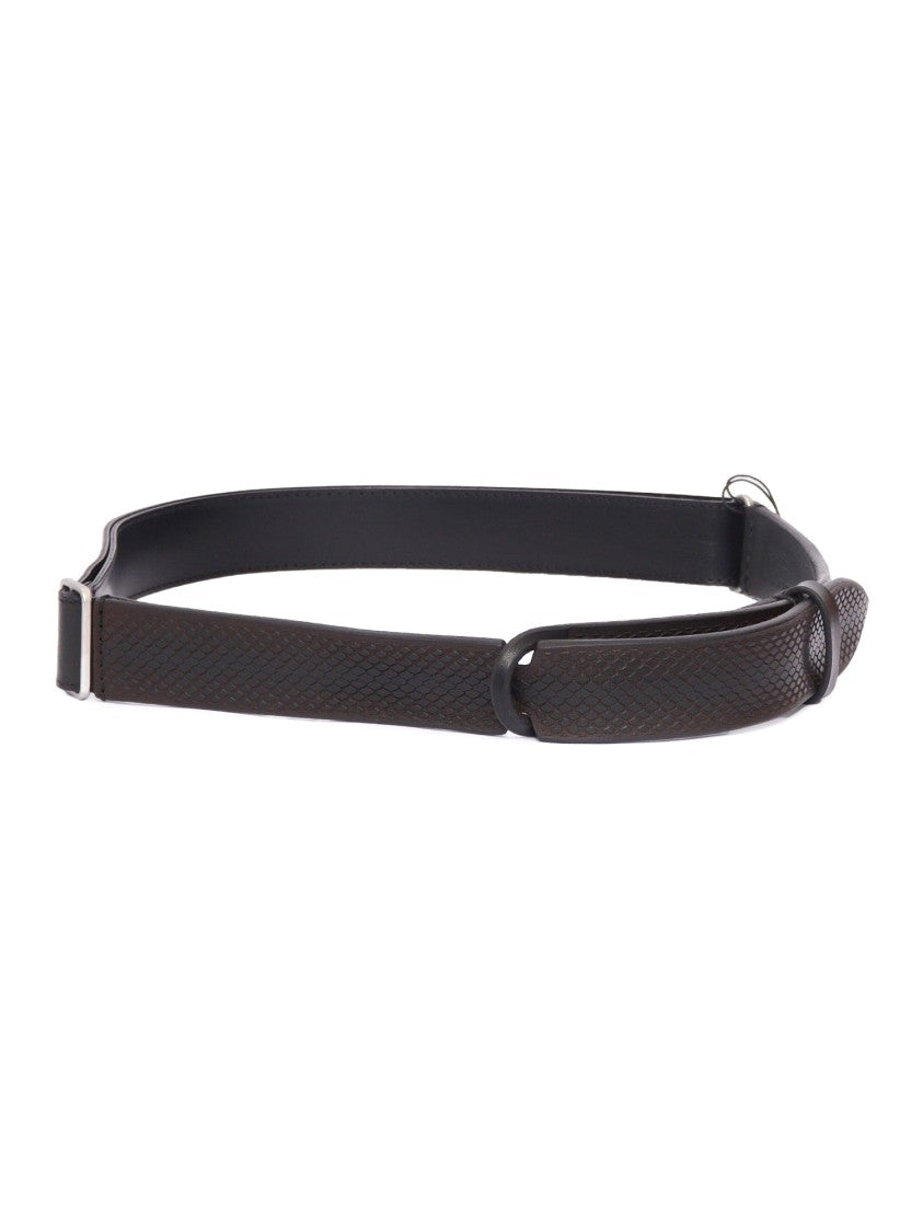 Claudio Orciani Polished Calf Leather Belt With Classic Buckle