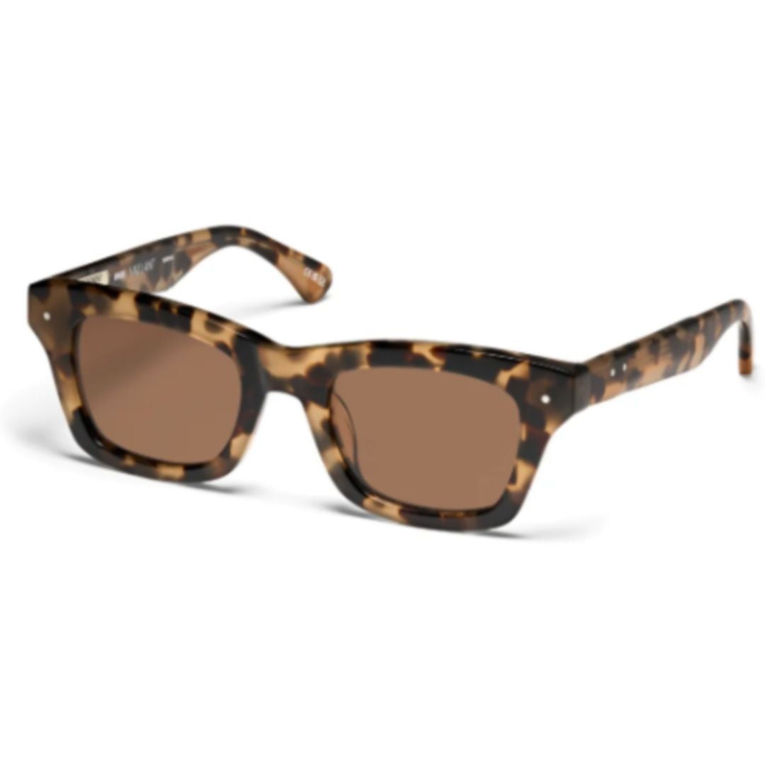 Peter And May Vaillant Tortoise Shell Rectangular Sunglasses With Acetate Frame