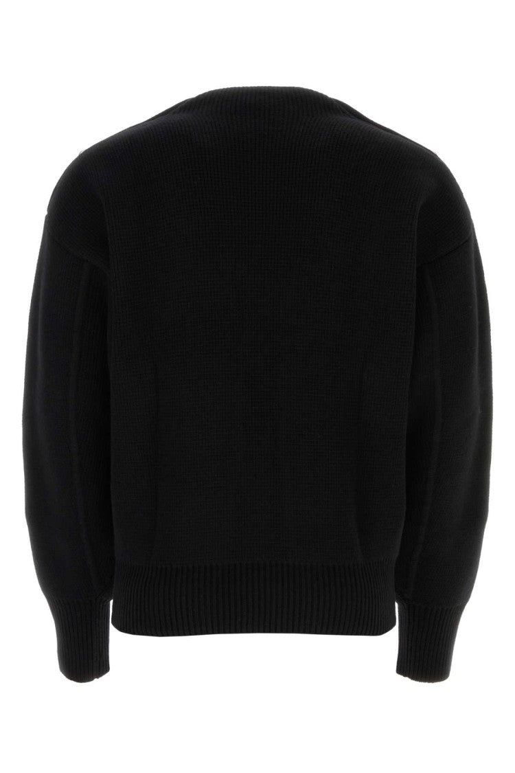 Salvatore Ferragamo Black Wool Blend Sweater