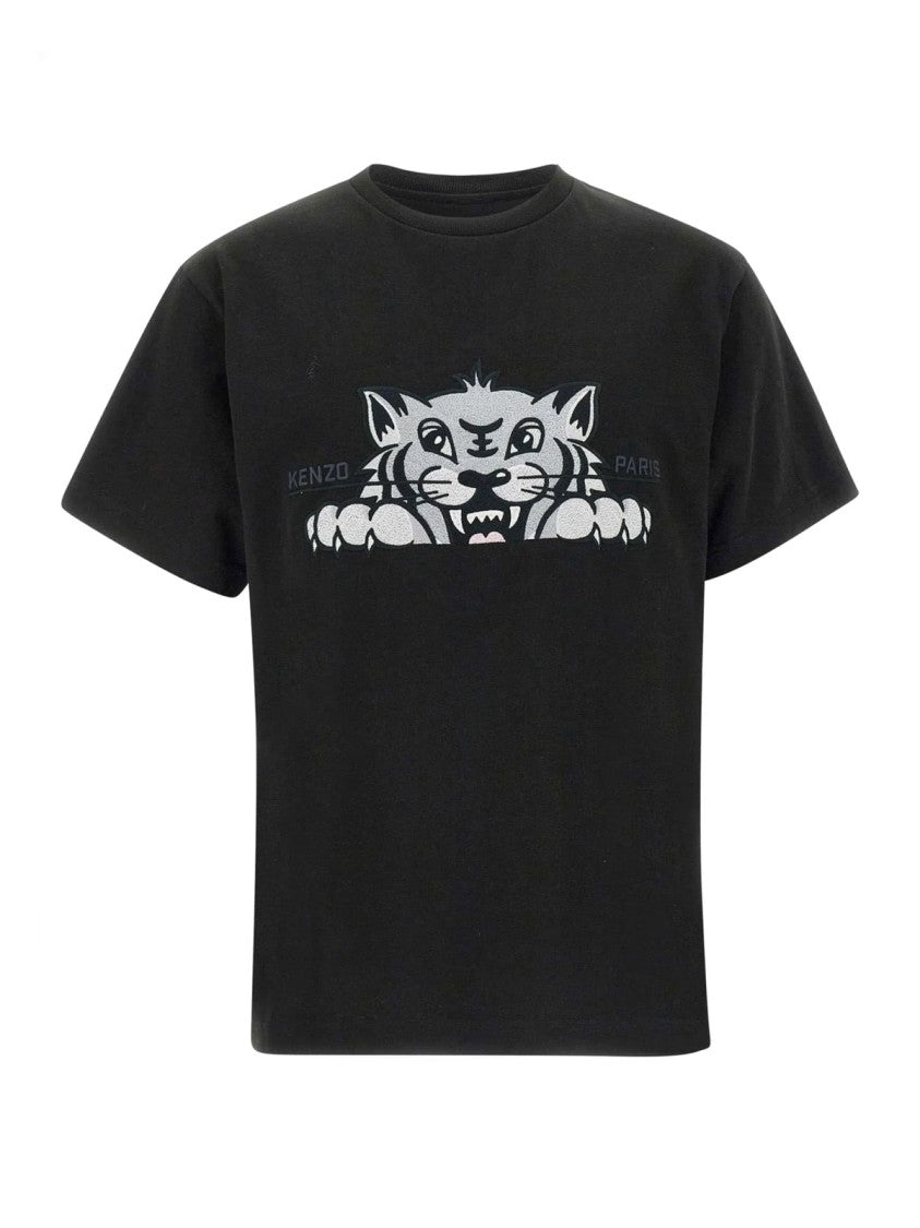Kenzo Gots Happy Tiger Logo T-Shirt