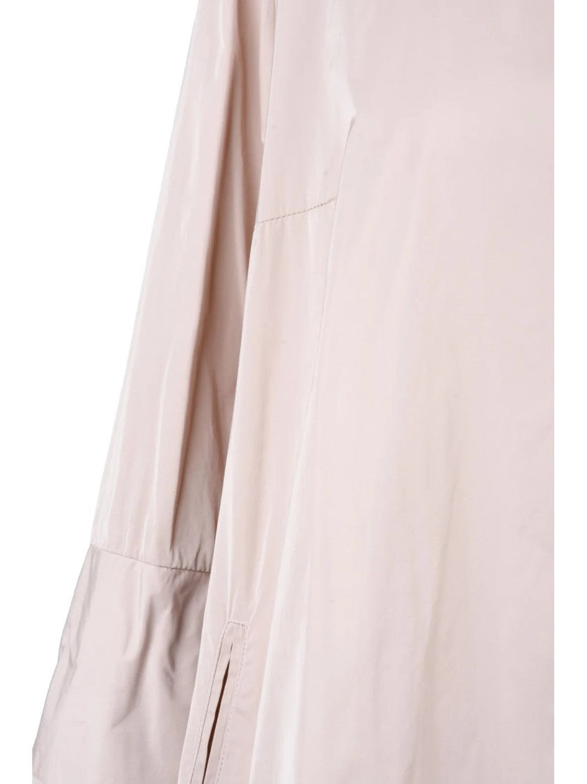 Katherina Hovman Pink High Neck Side Slit Tunic Dress