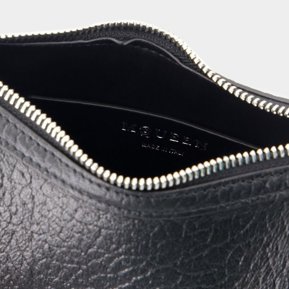 Alexander Mcqueen Mini Cross Bar Purse - Leather - Black