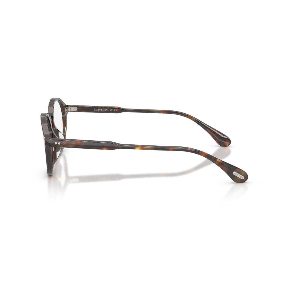 Oliver Peoples 0Ov5602u Tortoiseshell Round Frame Eyeglasses With Keyhole Bridge