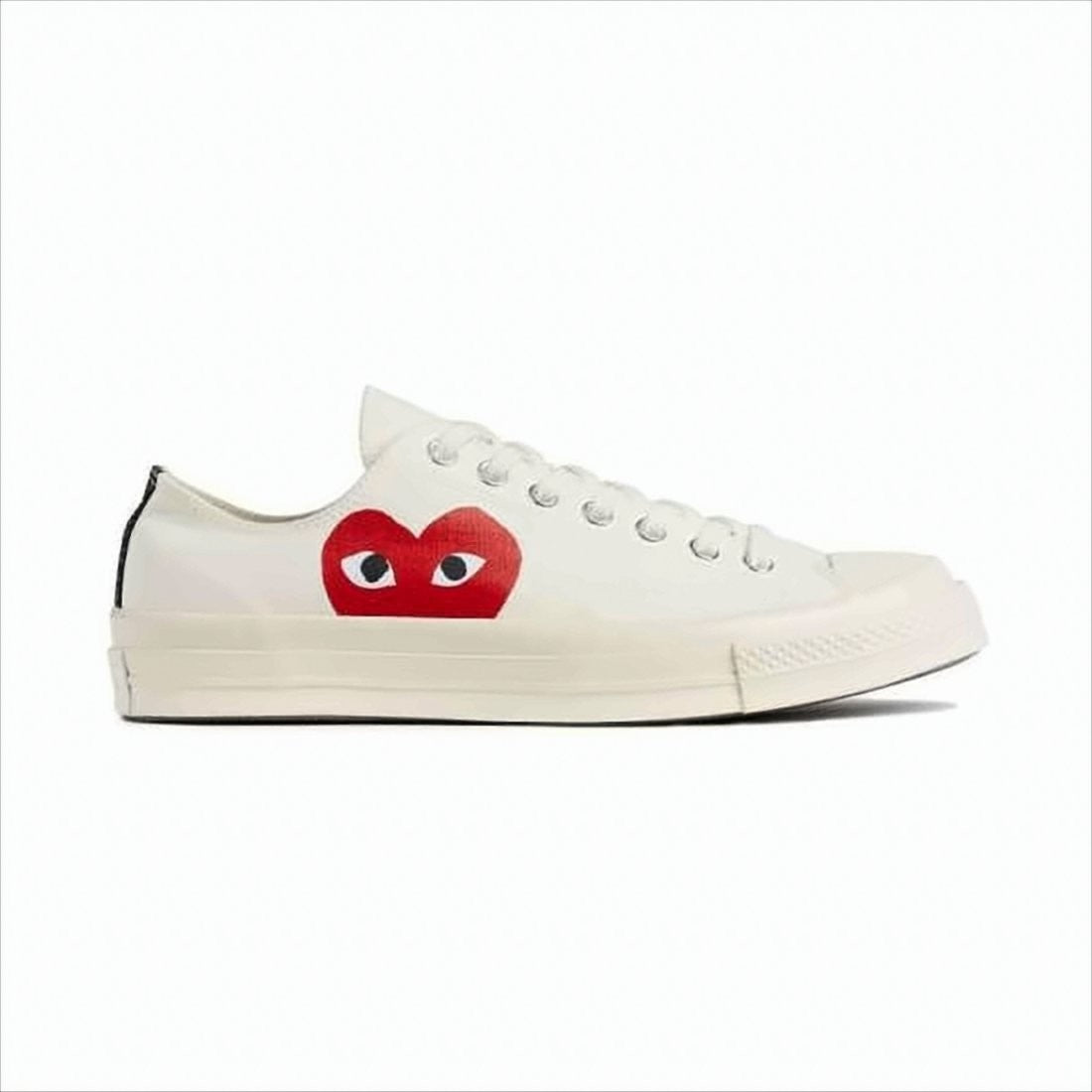 Comme Des Garçons Low-Top Sneakers With Distinctive Heart Graphic And Minimalist Design