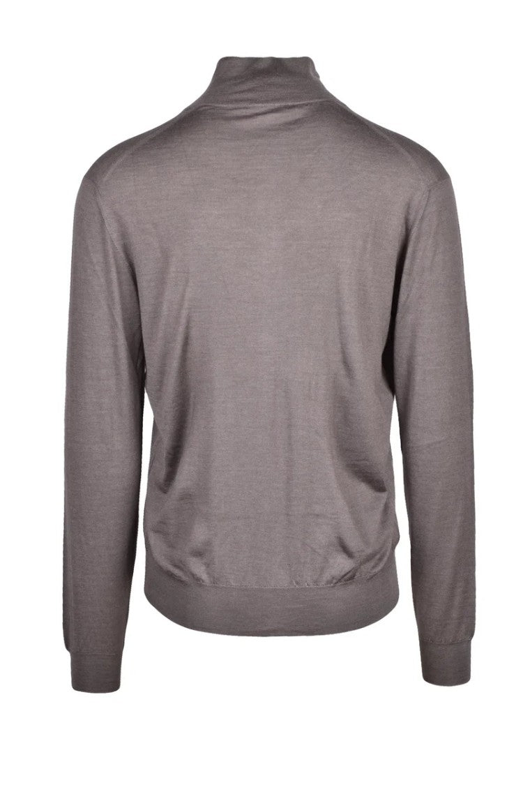 Cruciani Zip Cardigan - Brown