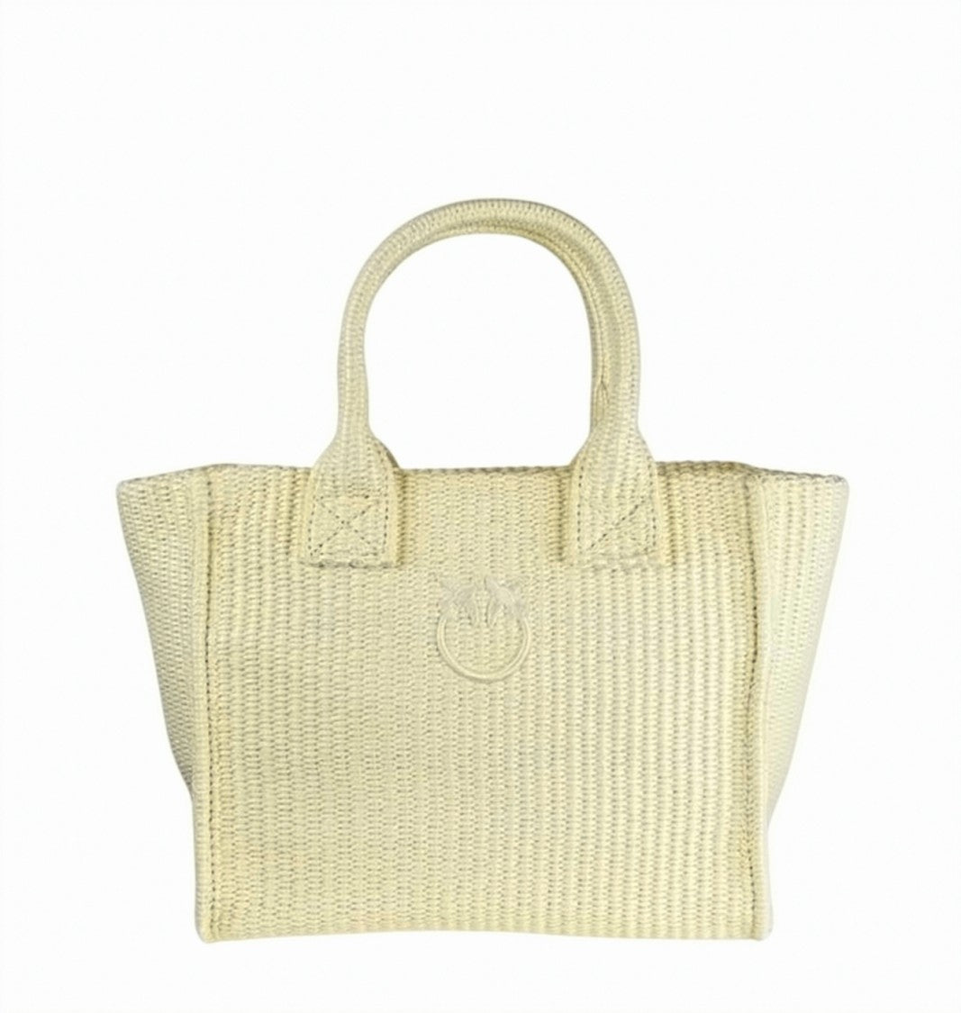 Pinko Beach Shopper Mini Raffia Bag