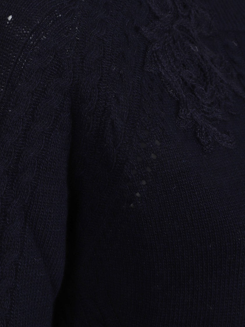 Ermanno Scervino Long Sleeve High Neck Sweater