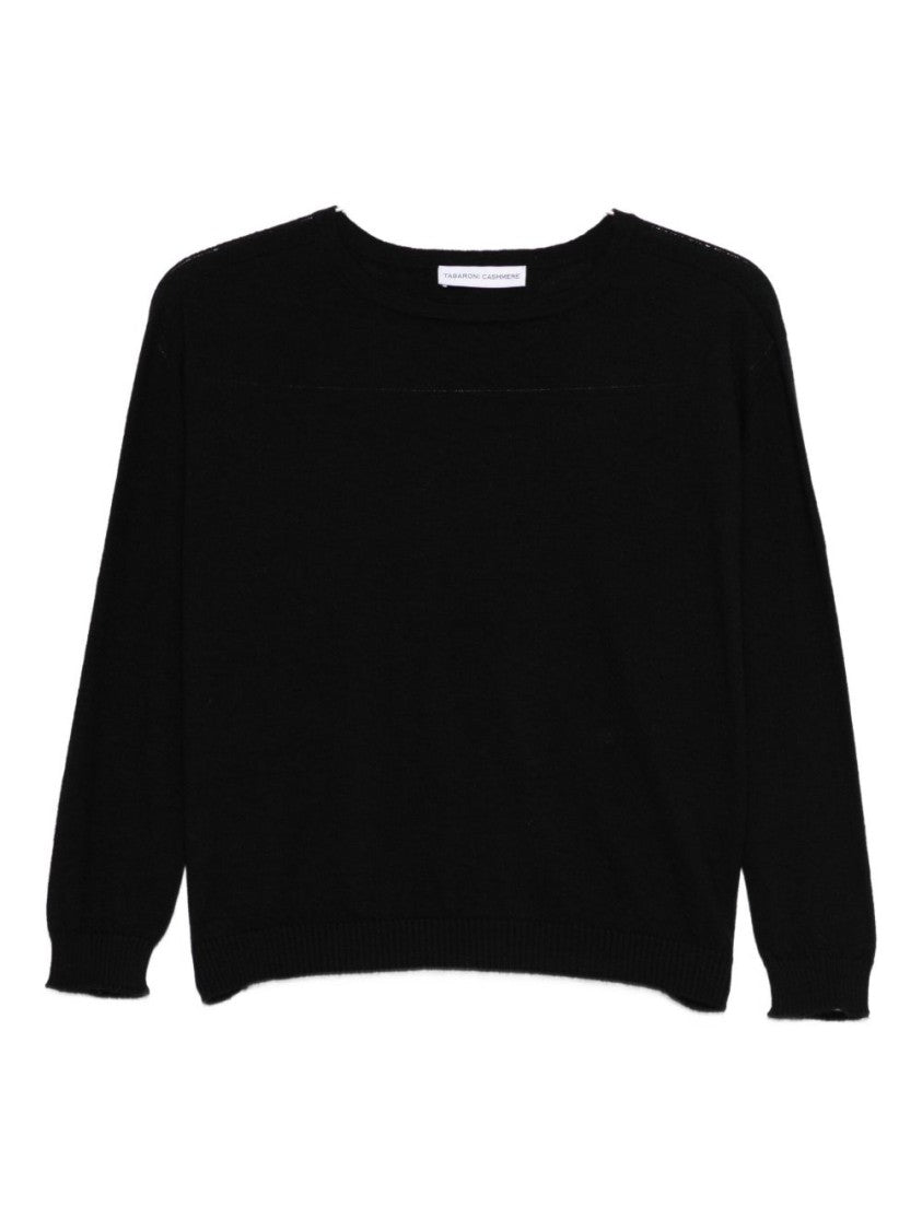 Tabaroni Cashmere Cashmere Sweater With Classic Round Neckline