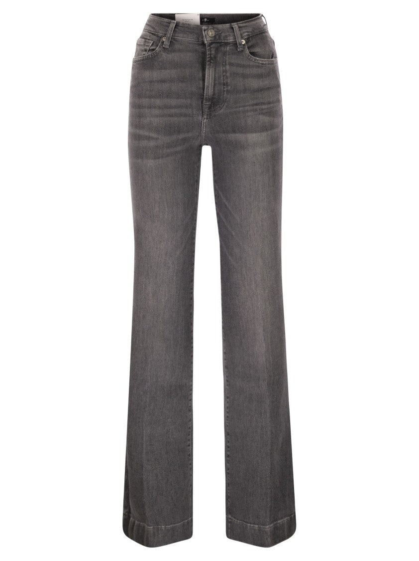 7 For All Mankind High-Waist Flared Jeans With Classic Five-Pocket Design