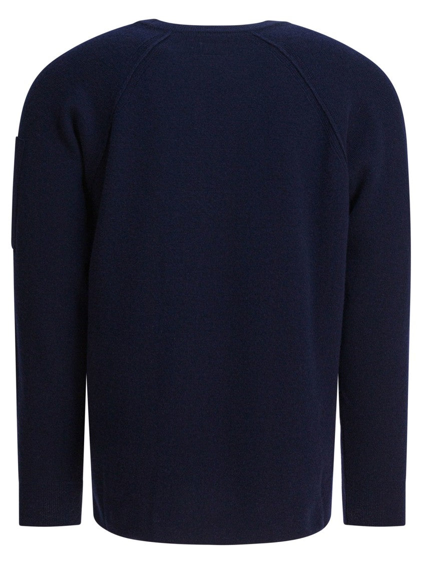 C.P. Company Crew Neck Sweater In Soft Lambswool Blend