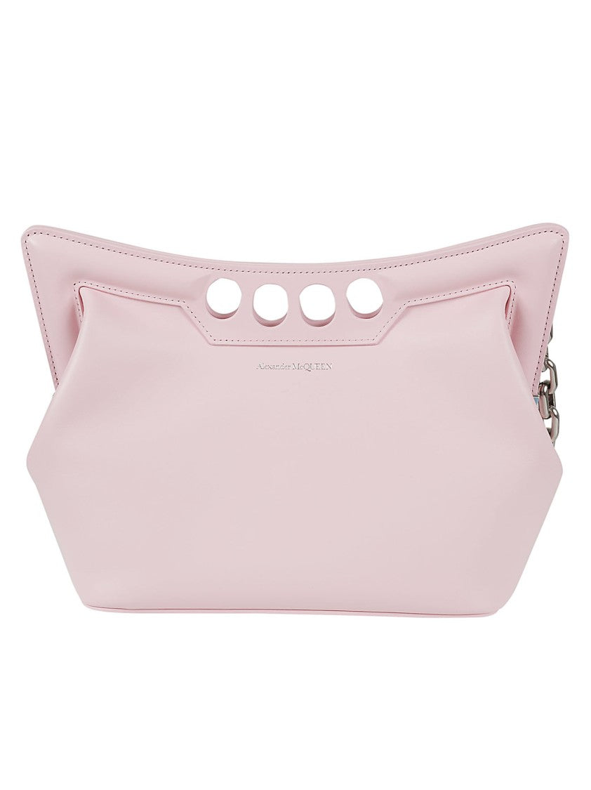Alexander Mcqueen Structured Leather Bag With Cut-Out Detailing