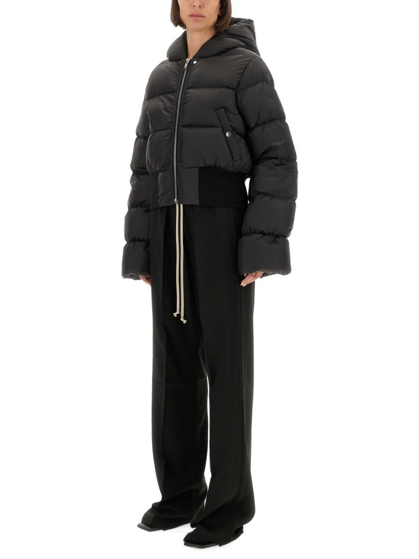 Rick Owens Cropped Down Jacket With Hood