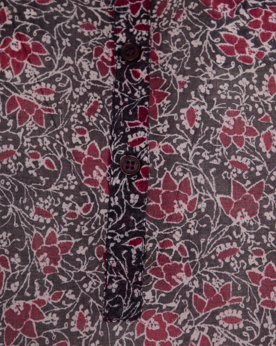 Isabel Marant Étoile Organic Cotton Voile Blouse With Floral Print