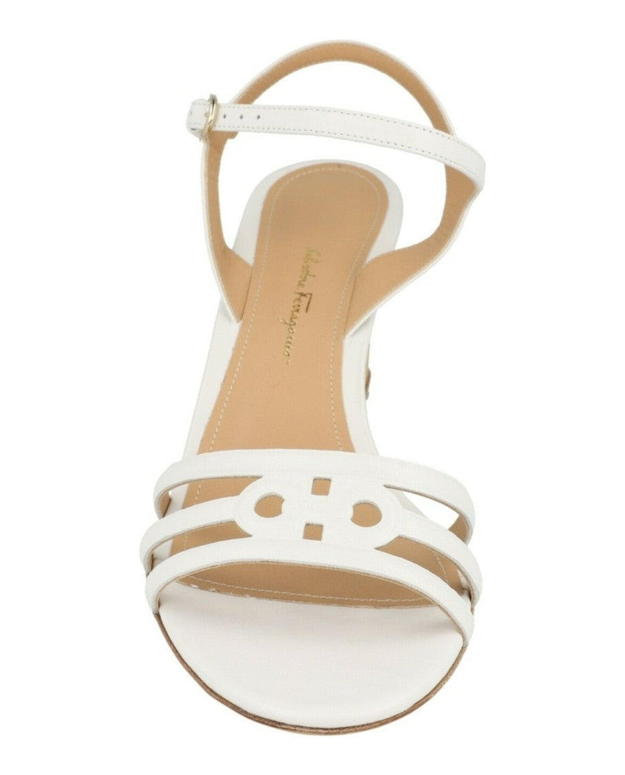 Ferragamo Fieri Leather Wedge Sandals