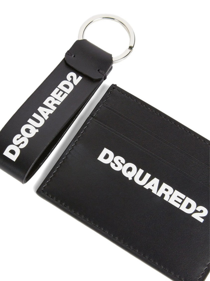 Dsquared2 Gift Box Black Leather Card Holder
