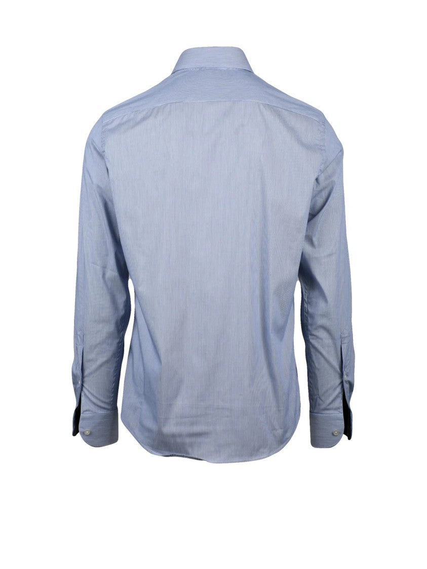 Ghirardelli Ghirardelli Striped Cotton Shirt With Tailored Fit