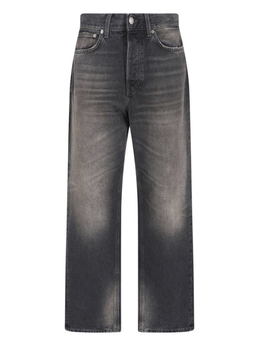 Haikure Black Logan Wide-Leg Cotton Denim Jeans