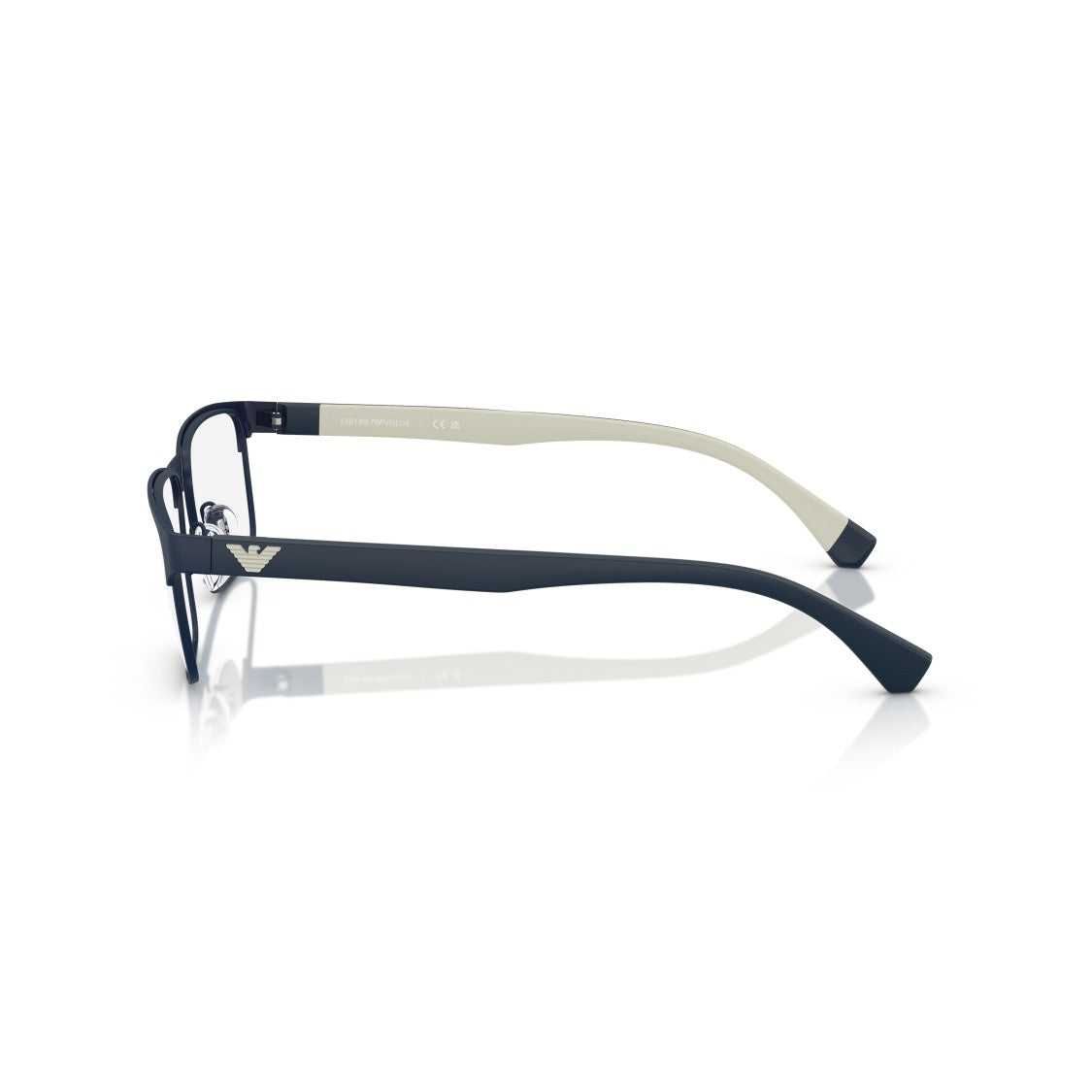 Emporio Armani 0Ea1105 Rectangular Metal Eyeglass Frames With Adjustable Nose Pads