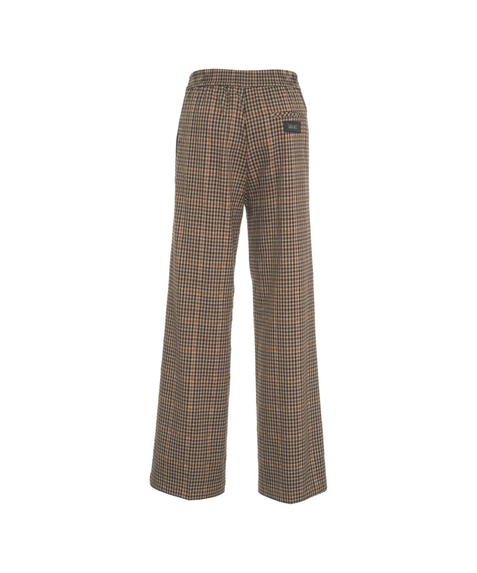 Liu Jo Checked Palazzo Pants