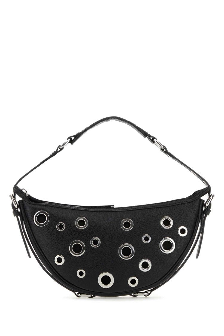 By Far Black Leather Small Gib Shoulder Bag