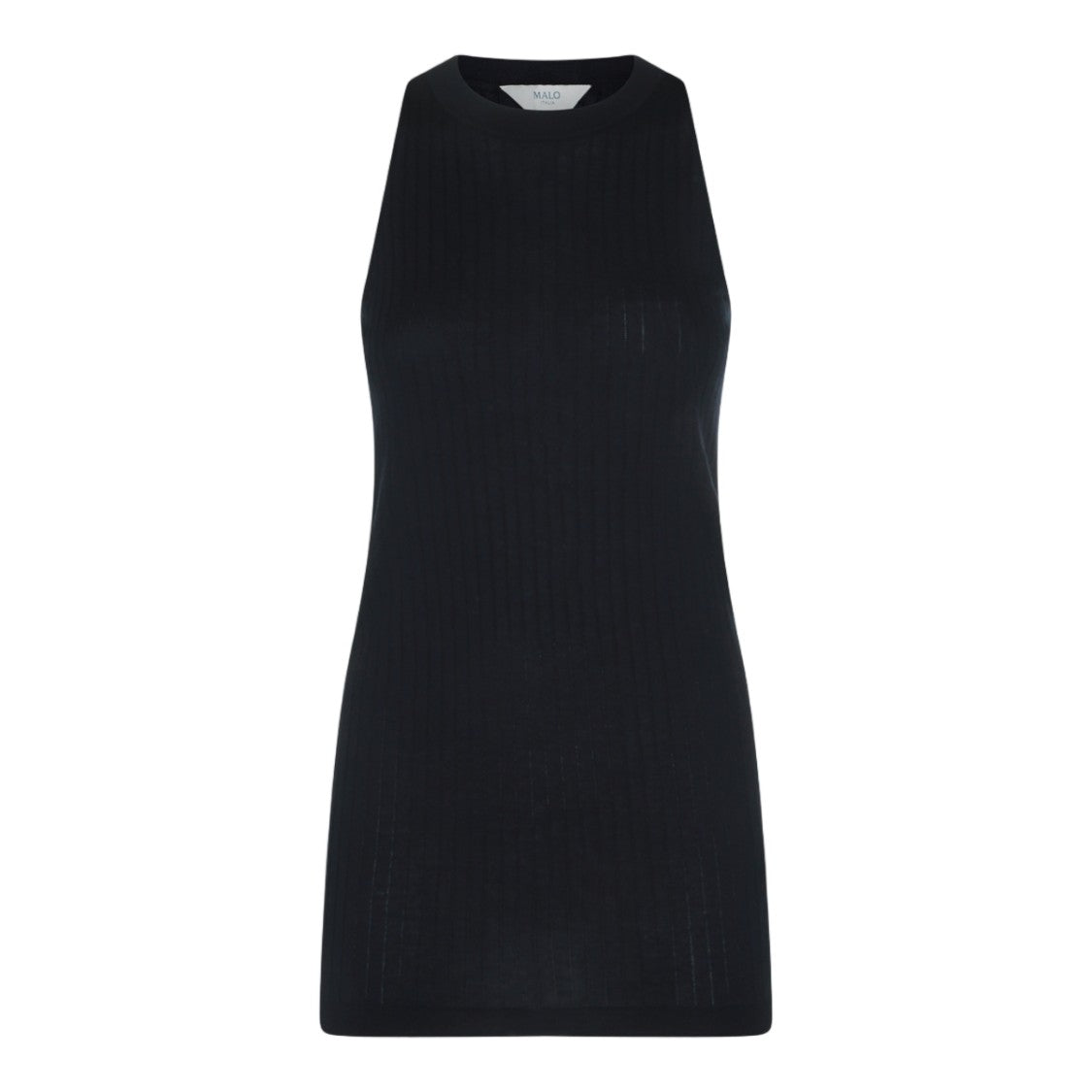 Malo Fitted Sleeveless Top With Ribbed Texture