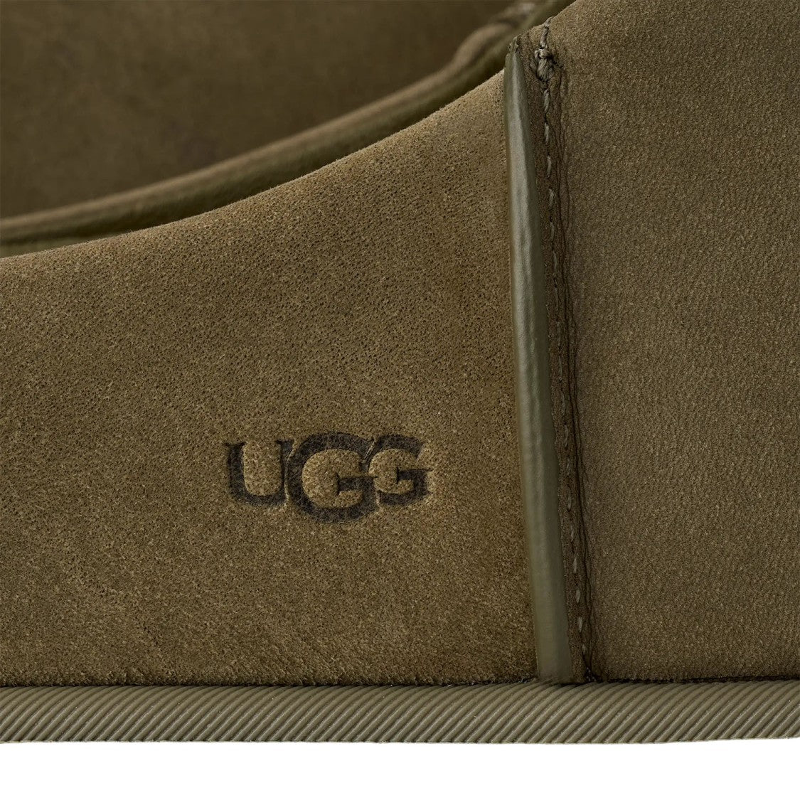 Ugg Slip-On Sabots In Muted Pinecone Nubuck Leather
