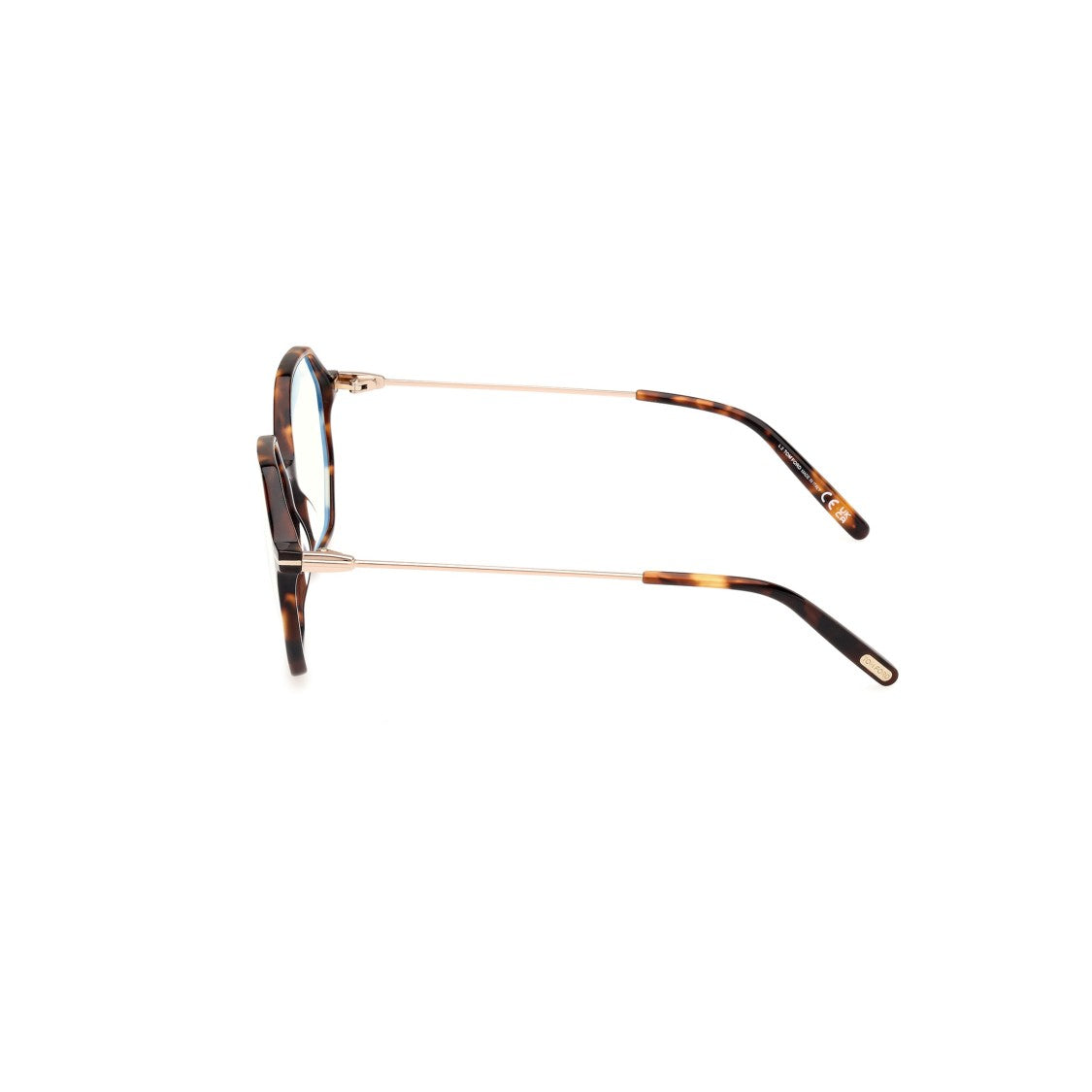 Tom Ford Ft5952-B Octagonal Tortoiseshell Frame Eyeglasses