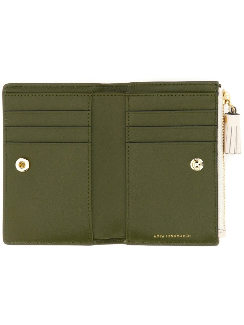 Anya Hindmarch Cornflakes Zip-Around Cereal Box Print Leather Wallet