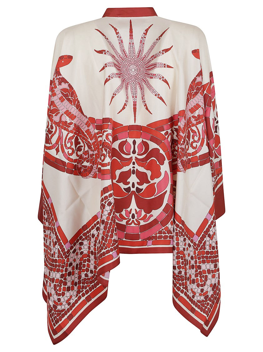 La Double J Silk Twill Shirt With Hand-Applied Cobra Motif