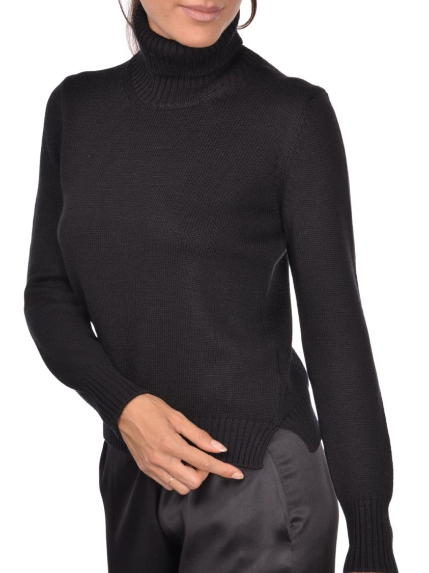 Gran Sasso Fine Knit Turtleneck Sweater With Ribbed Accents
